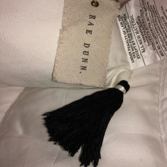 Rae Dunn | MR. & MRS. Decorative Pillow w/ Tassels - Picture 5 of 8